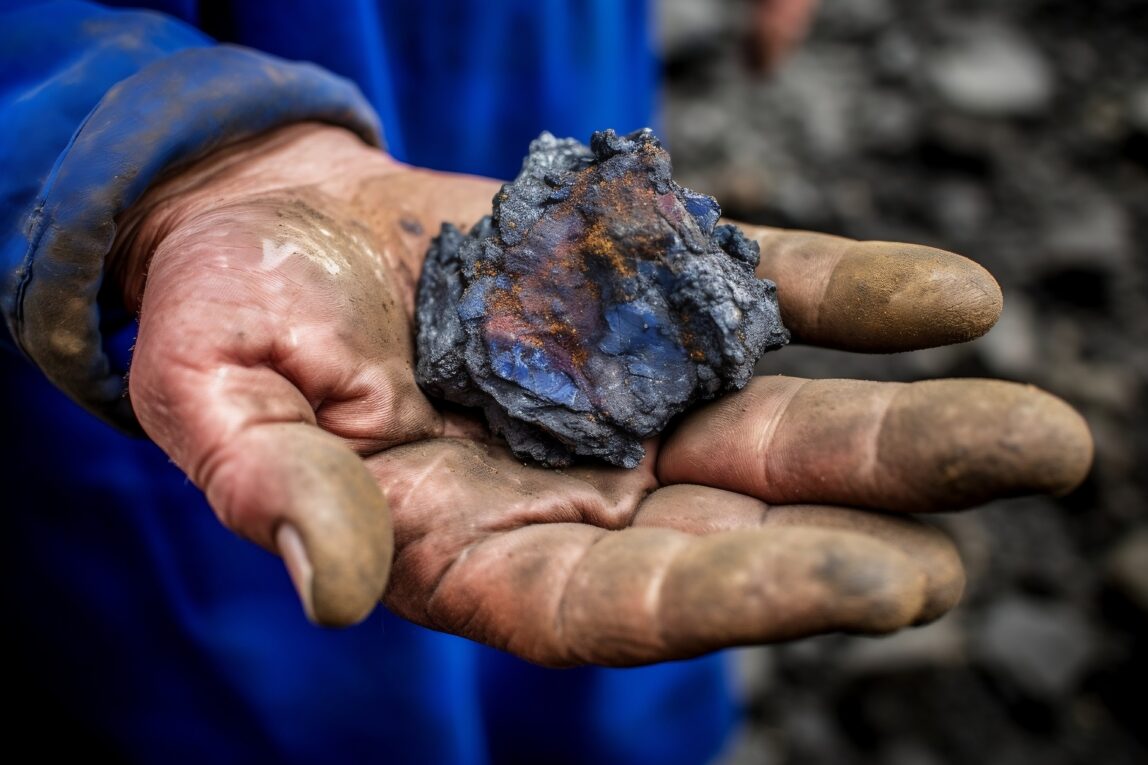 Miner Holding Cobalt Deposit